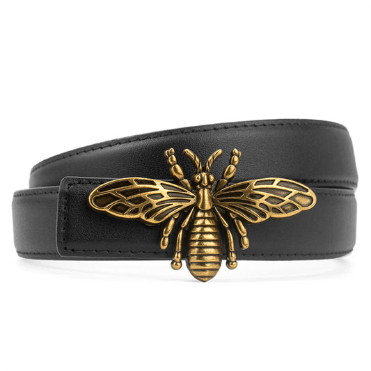 Golden Leather Bee GG Belt